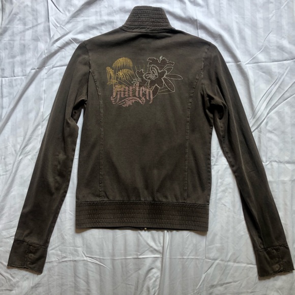 Hurley vintage wash mock neck zip front jacket - Picture 2 of 12